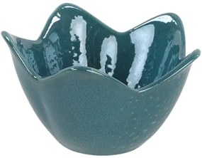 Lotus kerámia tál 11,8 cm 6 db, türkiz