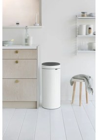 Fehér acél érintésre nyíló szemetes 30 l Touch Bin – Brabantia