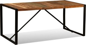 vidaXL tömör újrahasznosított fa étkezőasztal 180 cm