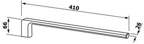 GEDY PI2214 Pirenei törölközőtartó 41 cm, fekete matt