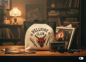 Stranger Things Hellfire Club shopping bag, bevásárlótáska 40 cm
