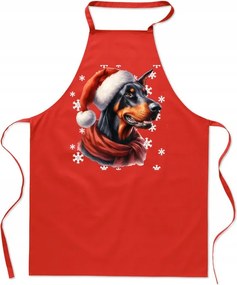 Konyhai kötény Karácsony Doberman Divatos Karácsonyi ajándék