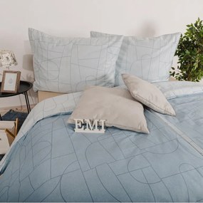 EMI Velur kék pamutszatén ágyneműhuzat