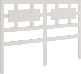 vidaXL fehér tömör fenyőfa ágyfejtámla 205,5 x 4 x 100 cm