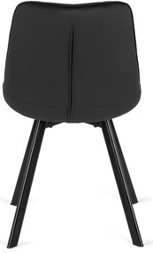 Fekete Bársony Étkezőszék RICK