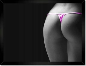 Poszterek keretben 40x30 Rózsaszín tanga