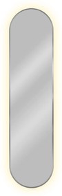 Baltica Design Tiny Border Pastille tükör 40x155 cm ovális világítással ezüst 5904107905662