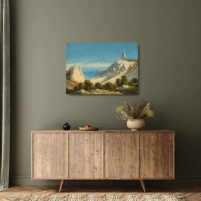 Üveg kép - Georg Emil Libert, View of Sommerspiret, the Cliffs of Møn, reprodukciók (70x50 cm)