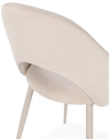 Bézs kárpitozott étkezőszék szett 2 db-os Lia – Marckeric