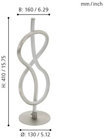 Eglo 97941 - NOVAFELTRIA LED asztali lámpa LED/10W/230V