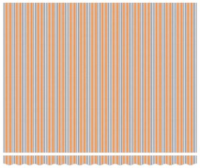 Automatikus Behúzható Napellenző LED Többszínű Csíkkal 400x300 cm