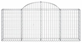 25 db íves horganyzott vas gabion kosár 200x30x80/100 cm