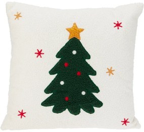 Karácsonyi párna  Karácsonyfa csillaggal, 45 x 45cm