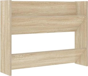 vidaXL sonoma tölgy színű szerelt fa fali cipősszekrény 80x18x60 cm