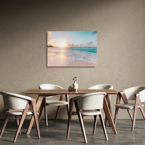 Kép - Álom tengerpart (üvegen) (70x50 cm)