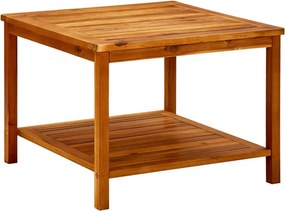 vidaXL tömör akácfa dohányzóasztal 60 x 60 x 45 cm