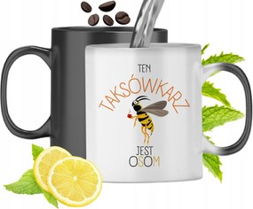 Mágikus Bögre Taxisofőrnek Színváltós, fényképes nyomattal