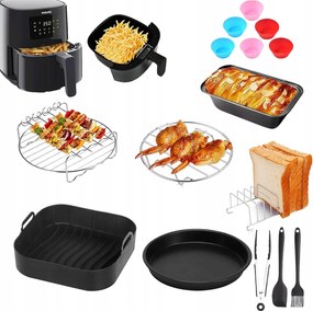 2026 Szett 16 Akcesoria Air Fryer Olajsütőhöz Új