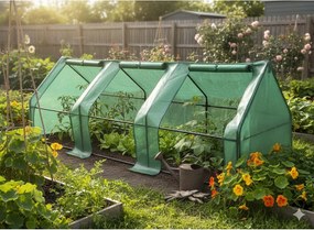 Kerti fóliás zöldségeskertek 295 x 95 x 95 cm