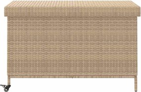Kerti Tároló Doboz Kerekekkel Vegyes Bézs 110X55X73 Cm