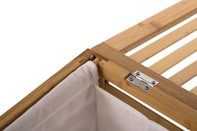 Szennyeskosár G21 80 l, bambusz - másodosztályú