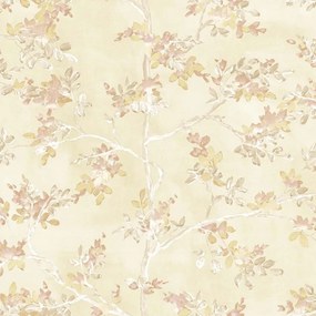 Parato Cristiana Masi Blooming Garden 11 Elodia bézs-okkersárga fa mintás vlies tapéta – 8320