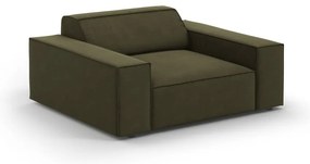 Zöld bársony fotel Jodie – Micadoni Home