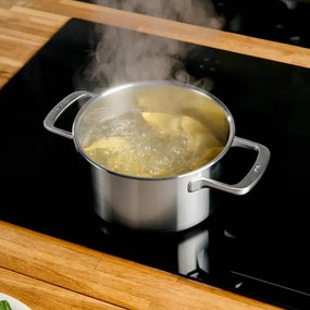 Indukciós tűzhelyhez alkalmas rozsdamentes acél edény fedővel 3 l Lucca 3.0 – FABINI