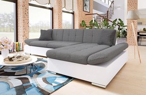 Sarok ülőgarnitúra alvási funkcióval Raphael (J) (öko-bőr soft 017 + lux 06 + lux 05). 1060103