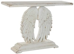 Vintage antikolt fehér konzolasztal angyal szárny díszítéssel 150 cm
