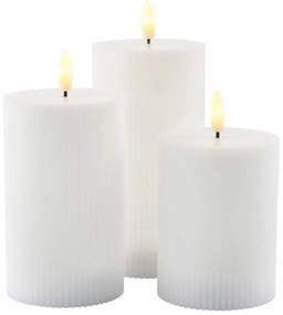 Fehér tölthető fénydekoráció készlet 3 db-os Smilla – Sirius