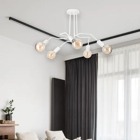 Felületre szerelhető csillár  MATYLDA 5xE27/60W/230V fehér