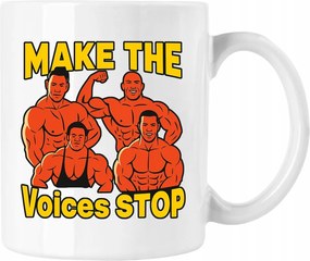 Edzőterem bögre Erő, mém, vicces 2 Fehér, 330ml