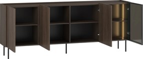 Dunari komód 220 cm négyajtós - dunin tölgy