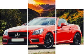 Kép - piros Mercedes (90x60 cm)