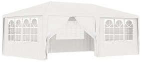 fehér rendezvénysátor oldalfalakkal 4 x 6 m 90 g/m²