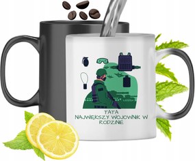 Mágikus Bögre Apukáknak Színváltós Nyomtatott Fotóval