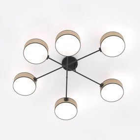 Felületre szerelt csillár MAGA 6xE14/10W/230V bézs