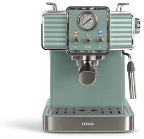 LIVOO zöld színű retro elektromos kávéfőző