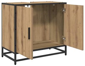 Fürdőszobai mosdószekrény kézműves tölgy 65 x 33 x 60 cm