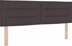 vidaXL Fejtámla Sötét Barna 144 cm szövet