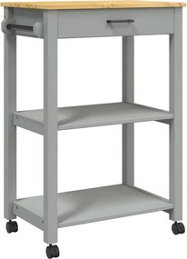 vidaXL MONZA tömör fenyőfa konyhai kocsi 60 x 40 x 88,5 cm