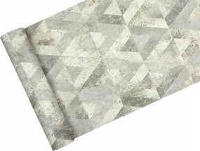 Geometriai tapéta Szürke Rombuszok és háromszögek