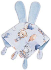 Baby Nellys Házi kedvenc, unokatestvére Ouško, Bársony + pamut, Repülő állatok, kék