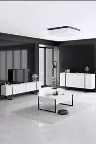 Luxe - fehér/fekete komód