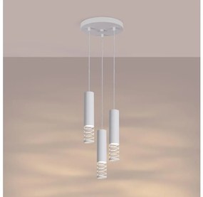 Sollux SL.1689 - Csillár zsinóron LAMI 3xGU10/10W/230V fehér