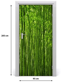 Poszter tapéta ajtóra bambusz erdő 85x205 cm