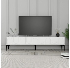 TV asztal/szekrény Bipemu 3 (fehér + fekete). Akció -23%. 1095679