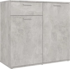 vidaXL betonszürke szerelt fa tálalószekrény 80 x 36 x 75 cm