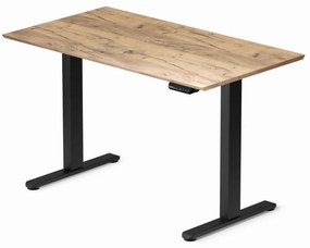 Elektromosan állítható magasságú íróasztal 120x67cm Craft tölgy / fekete | LVN System Control Flex+
